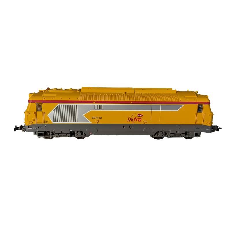 Piko 95175 - LOCOMOTIVE DIESEL BB 67412 - SNCF - LIVRÉE INFRA