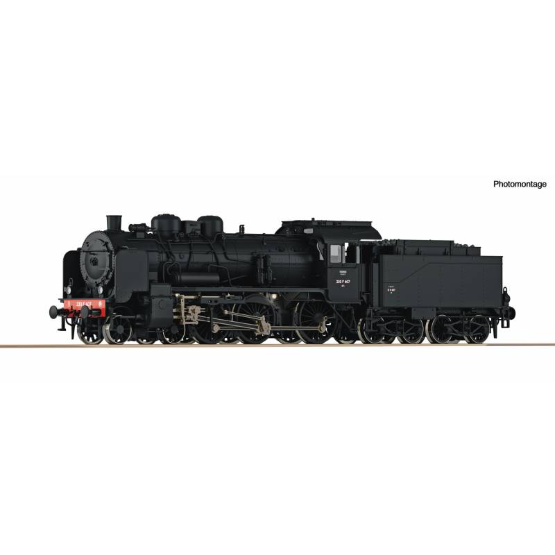 ROCO 71385 / 79386 - Locomotive à vapeur 230 F 607, SNCF -