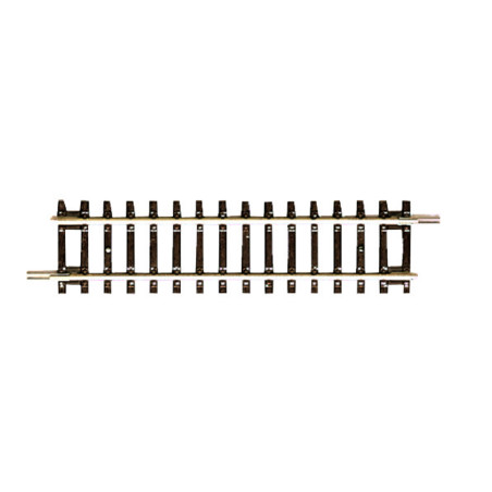 ROCO 42412 - Rail Droit G½ Traverses bois - 115 mm