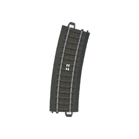 Märklin 24294 - Voie C courbe Märklin pour commutation, rayon R2  437,5 mm / 15°