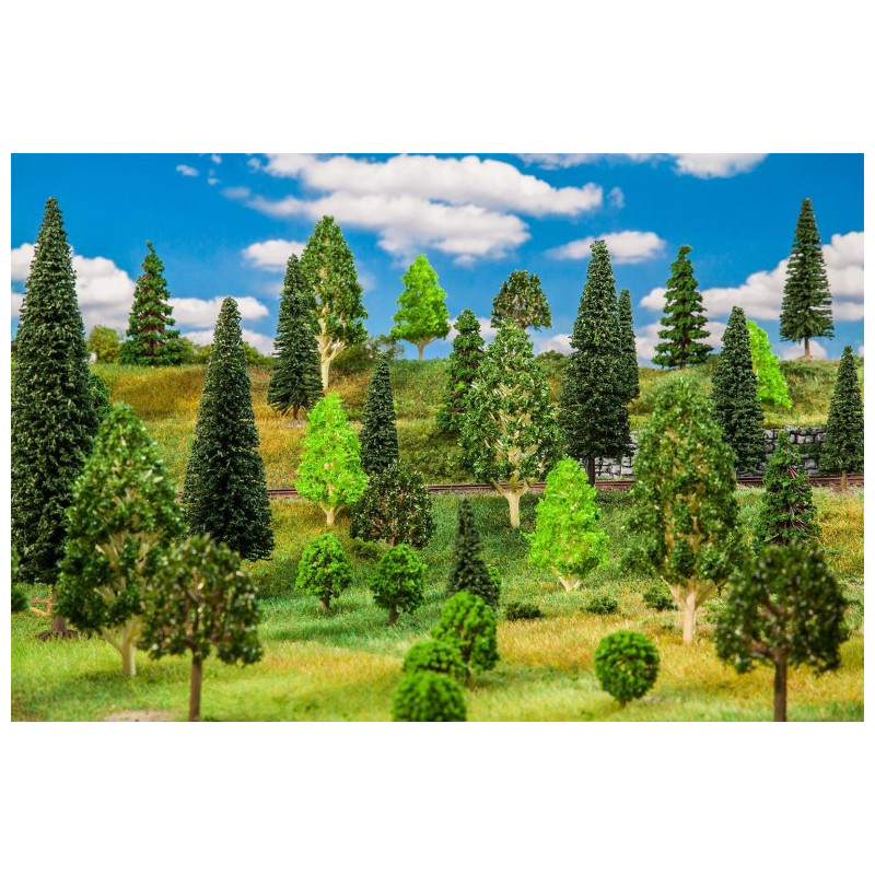 Faller 181536 - 50 Arbres forêt mixte, assortis