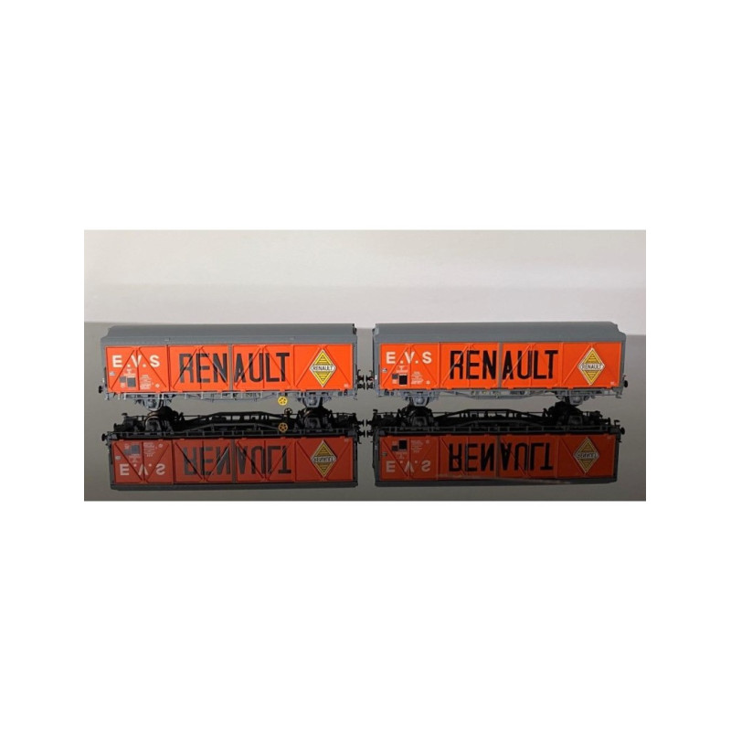 Train160 16045 - Coffret De 2 Wagons EVS Toit Haut RENAULT