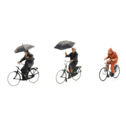 Artitec 5870016 - Cyclistes sous la pluie 3x