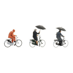 Artitec 5870016 - Cyclistes sous la pluie 3x