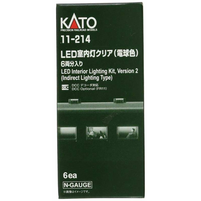 11-214 - N - 6 barrettes d'éclairage indirect LED pour voitures Kato