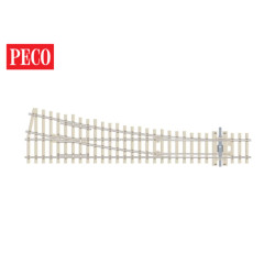 Peco SL-E1095 - Aiguillage à droite 12° Peco, Electrofrog, code 75 - R 914 mm
