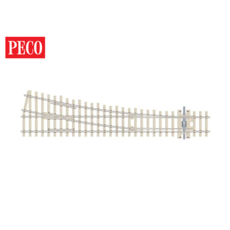 Peco SL-E1095 - Aiguillage à droite 12° Peco, Electrofrog, code 75 - R 914 mm