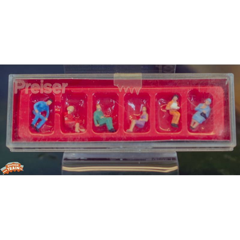 Preiser 14095 - 6 personnages assis