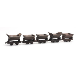 Artitec 387.396 - 5 narrow-gauge tipper wagons