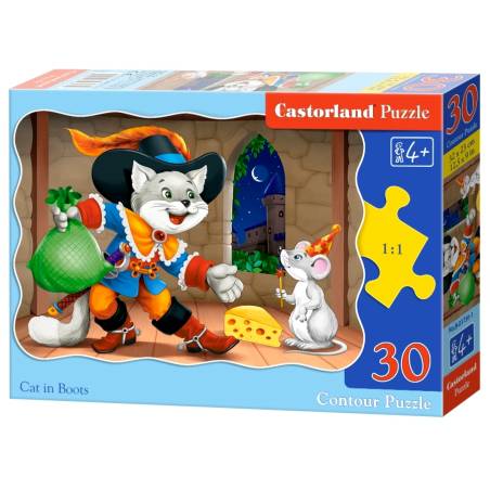 Castorland B-03730-1 - Der gestiefelte Kater -  Puzzle 30 Teile