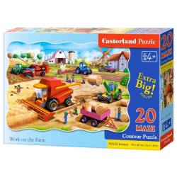 Castorland  C-02436-1 -  Arbeit auf dem Bauernhof -  Puzzle 20 Teile
