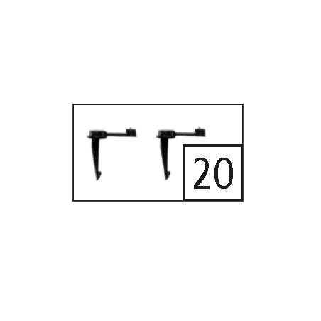 Roco 117445 - Gegenkurbel l+r - goldschwarz