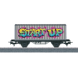 Marklin 44831 - Märklin Start up - wagon porte-conteneurs Graffiti