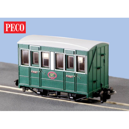 Peco GR-505 - OO-9 4 Wheel Coach with Buffers Talyllyn