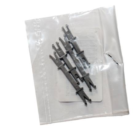 Roco 108119 - Tiges d'accouplement pour voitures Roco H0 ICE. Contenu 4 pièces en 2 longueurs différentes.