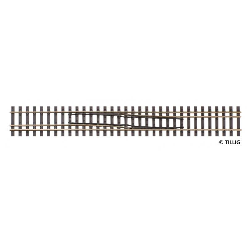 Tillig 85187 - Changement de voie à trois rails Track Elite H0-H0m gauche / droite 228mm
