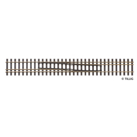 Tillig 85187 - Track Elite three-rail track, track change H0-H0m left / right 228mm