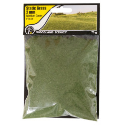 Woodland Scenics FS622 - Statisches Gras Mittelgrün 7mm