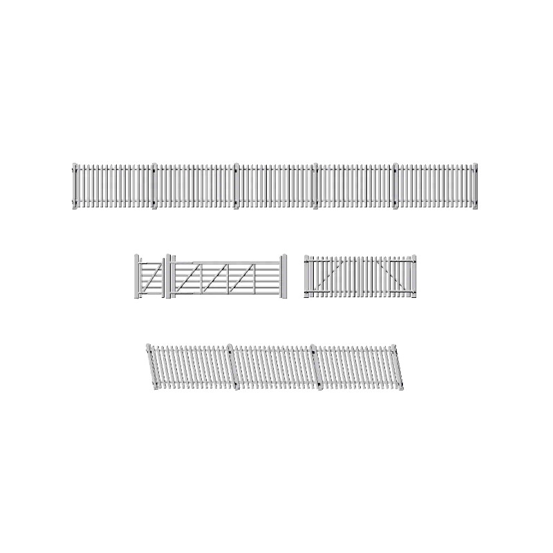 Ratio 420 - Clôture de la gare GWR, blanche