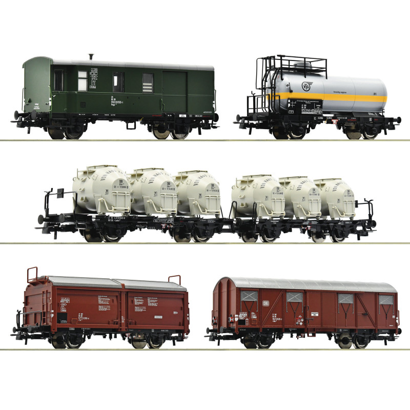 Roco 6600018 - 5-tlg. Set: Güterzug, DB
