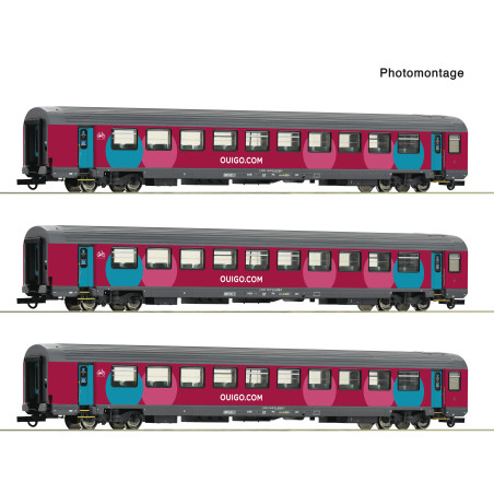 Roco 6200025 - Coffret de 3 pièces (2): Voitures Corail, SNCF