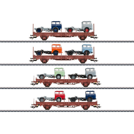 Marklin 46406 - Set de wagons marchandises "Transport de véhicules"