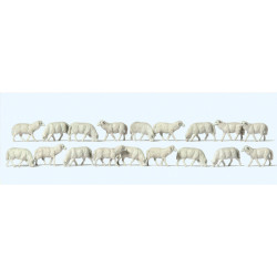 Preiser 14161 - 1:87 sheep, 15 pieces