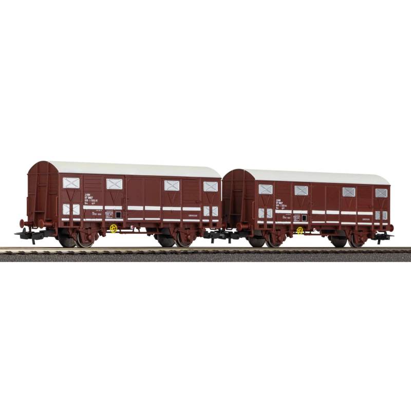 Piko 97311 - Set of 2 covered wagons early Ghs 69.9