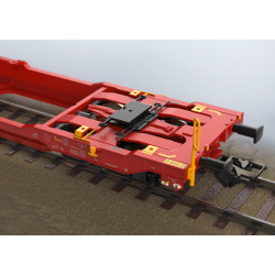 Trix 24470 - Type Sdggmrss 738 Double Pocket Car