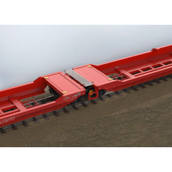 Trix 24470 - Type Sdggmrss 738 Double Pocket Car