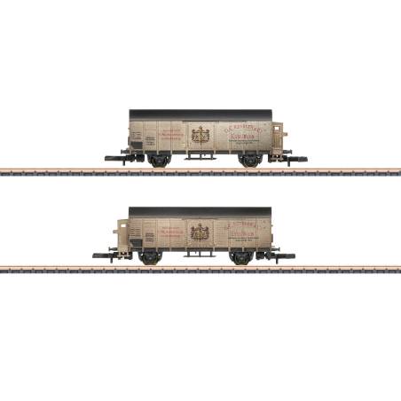 Marklin 82553 - Coffret de wagons-marchandises "Transport de vin pétillant"