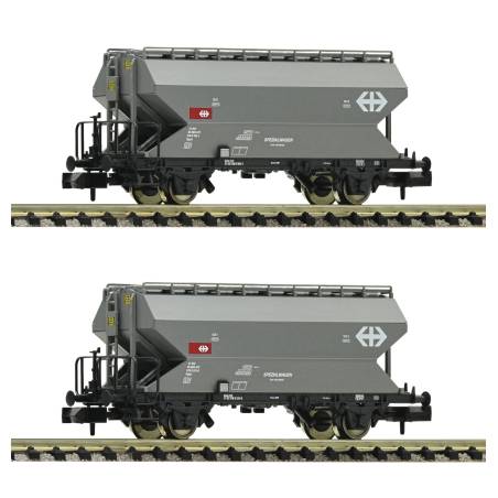 Fleischmann 830311 - Coffret de 2 pièces: Wagons-silos transport de céréales, CFF