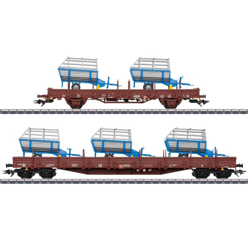 Marklin 46407 - Set de wagons marchandises 2 Machines agricoles