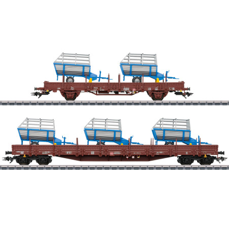 Marklin 46407 - Set de wagons marchandises 2 Machines agricoles