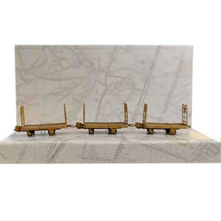 REE DE012 - Set 3 Gepäckwagen