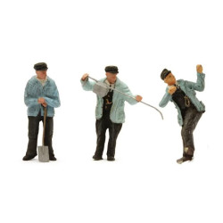 ARTITEC 387.178 - Set mit 3 Figuren Dampflokpersonal "Jacob Olie", 1:87 Fertigmodell