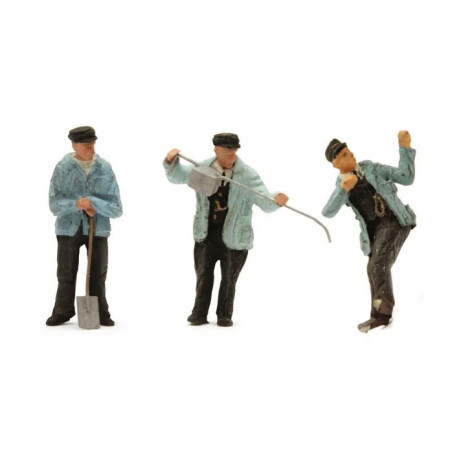ARTITEC 387.178 - Set mit 3 Figuren Dampflokpersonal "Jacob Olie", 1:87 Fertigmodell