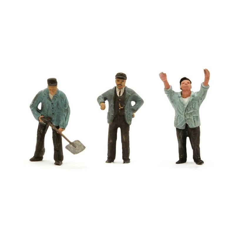 ARTITEC 387.177- Set mit 3 Figuren Dampflokpersonal "Willem Ryersma", 1:87, Fertigmodell