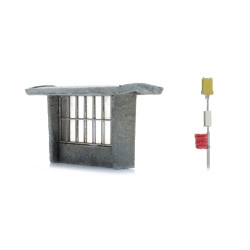 ARTITEC 316.103 - Concrete bus shelter with bus stop sign