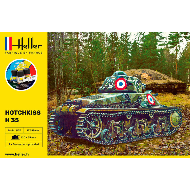Heller -  STARTER KIT HOTCHKISS H35 in 1:35