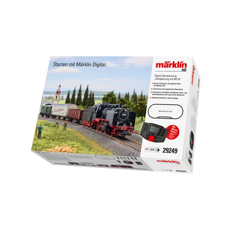 Marklin 29249 - Coffret de démarrage numérique « Train de marchandises local avec BR 24 »