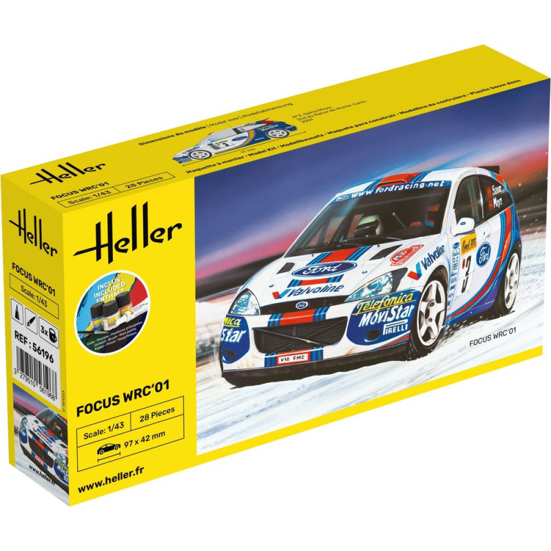 Heller 56196 - STARTER KIT Focus WRC'01
