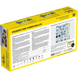 Heller 56189- STARTER KIT Peugeot 205 Turbo Rallye
