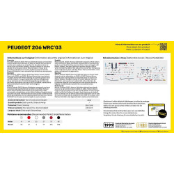 Heller 56113- STARTER KIT Peugeot 206 WRC'03