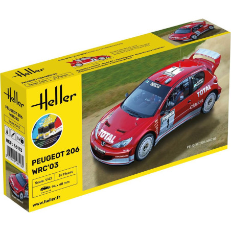 Heller 56113- STARTER KIT Peugeot 206 WRC'03