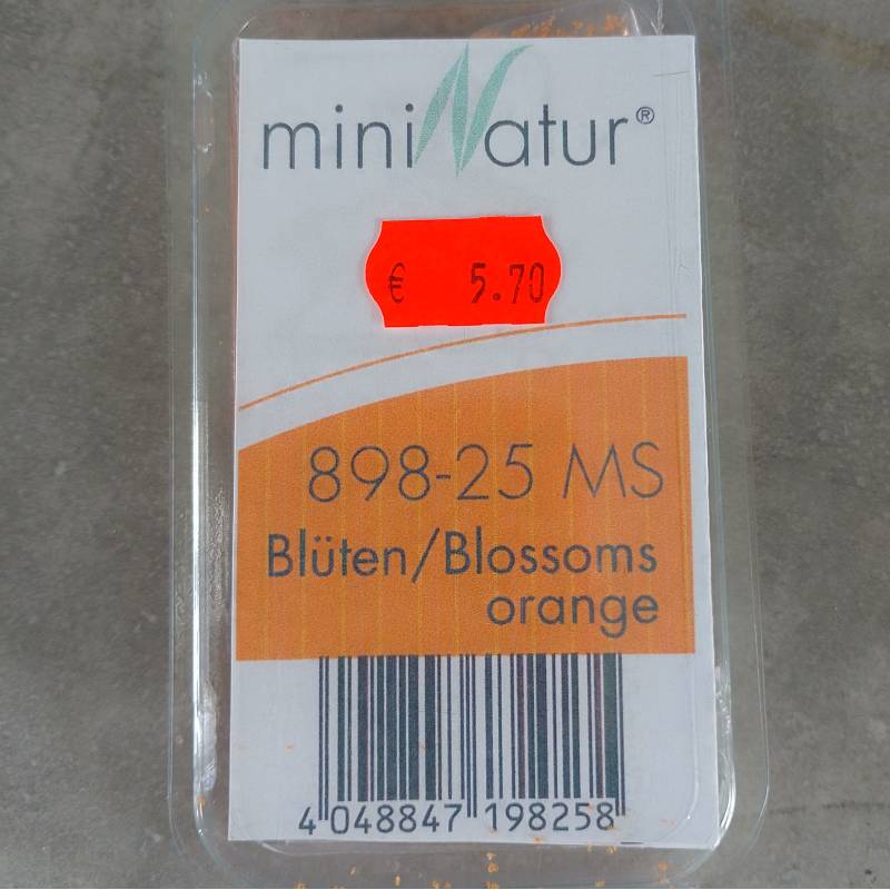 MiniNature 898-25 MS - Orange Flowers