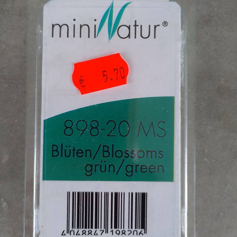 MiniNature 898-20 MS - Fleurs vert