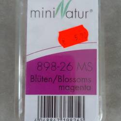 MiniNature 898-26 MS - Magentafarbene Blumen