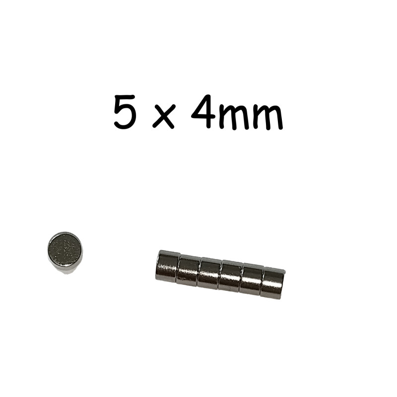 Round magnets 5 x 4mm - 1 piece