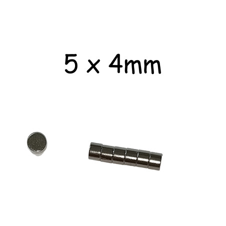 Round magnets 5 x 4mm - 1 piece